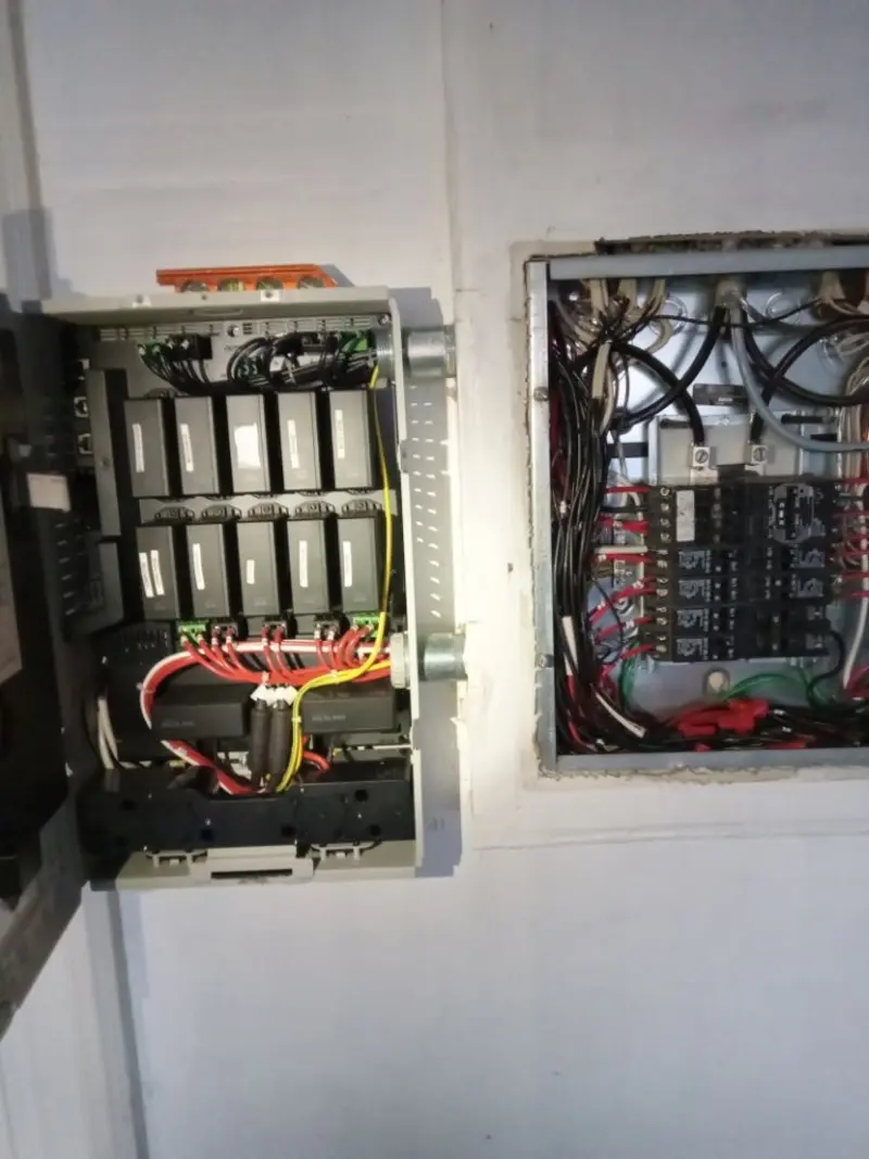 Electrical panel upgrade completed for Security Camera Wiring in Norton Shores